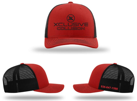XCLUSIVE RED/BLACK HAT